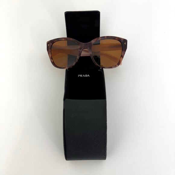 Prada Sunglasses Frame SPR09S in Pink/Tortoise Brown with Prescription Lenses main image 7